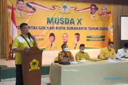 Terpilih Secara Aklamasi, Kus Rahardjo Pimpin DPD Partai Golkar Solo 2020-2025