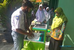 Mantap! Siswa SMAN 1 Polanharjo Klaten Bikin Wastafel Otomatis dengan Panel Surya