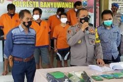 Polisi Tangkap 12 Pengedar Narkoba di Banyuwangi