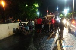 Tabrak Pembatas Jalan Flyover Manahan, Warga Boyolali Patah Kaki