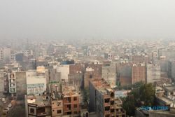 New Delhi Diselimuti Kabut Asap Tebal Setelah Perayaan Diwali