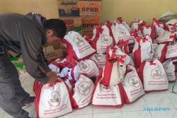 Jokowi Kirimkan Paket Sembako untuk Warga KRB Merapi di Klaten