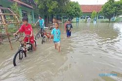 Hujan Deras Berjam-Jam di Juwiring Klaten, Lahan Pertanian dan SD Sempat Terendam