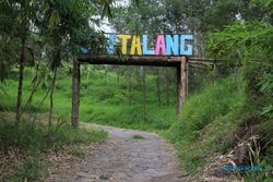 Watu Talang di Kalitalang Klaten Terkenal Licin & Jarang Dijamah
