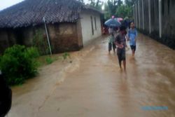 Kali Ranjing Meluap, Banjir Rendam 4 Desa Di Polokarto Sukoharjo