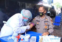 706 Anggota Polres Sukoharjo Jalani Rapid Test Jelang Coblosan