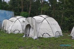 Warga Kemalang Klaten Masih Bertahan di Rumah, Delapan Tenda Pengungsian Belum Terpakai