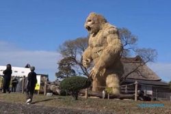 Usir Corona, Penduduk Desa di Jepang Bikin Patung Gorila