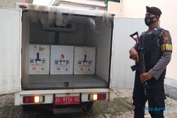 12.040 Dosis Vaksin Covid-19 Tiba di Klaten, Dikawal Polisi Bersenjata Lengkap