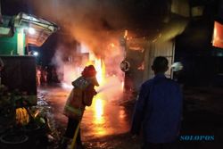 Kebakaran 2 Kios di Gemolong Sragen Diduga Dipicu Korsleting