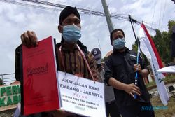 Jalan Kaki dari Rembang ke Jakarta, Pria Ini Pengin Ketemu Jokowi Protes Limbah Sawit