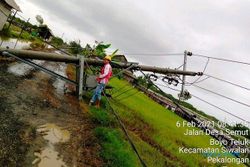 Cuaca Ekstrem, Petugas PLN Tetap Lakukan Pemulihan Gangguan Listrik