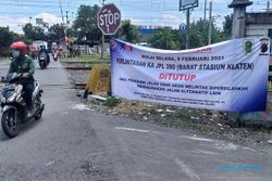Perlintasan KA Barat Stasiun Klaten Ditutup, Pelaku Usaha di Dekat Lokasi Tetap Kalem