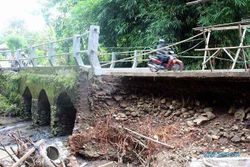 Talut Jembatan di Karangamalang Sragen Hampir Ambrol, Dana Rp15 Juta Disiapkan