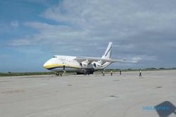 Pesawat Terbang Jumbo Antonov Kembali Mendarat di YIA, Ini Tujuannya
