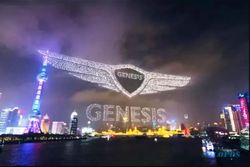 Hyundai Genesis Pecahkan Rekor Terbangkan Logo dengan 3.281 Drone