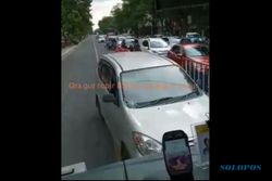 Viral Avanza Adu Banteng Dengan Bus BST Solo Gara-Gara Terobos Jalur Contraflow