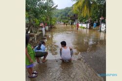 Banjir di Paranggupito Wonogiri, Puluhan Rumah Terendam