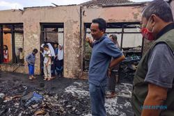 Ditinggal Ke Tempat Anak, Rumah Pria 91 Tahun Di Karanganyar Ludes Terbakar