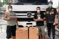 KPPBC Kudus Bongkar Distribusi Rokok Ilegal dengan Truk Mebel