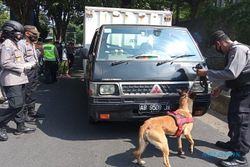Penyekatan Pemudik di Solo: 273 Kendaraan Diminta Putar Balik, Polisi Gunakan Anjing Pelacak