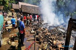 Ditinggal Masak Di Dapur, Rumah Warga Kemalang Klaten Ludes Terbakar