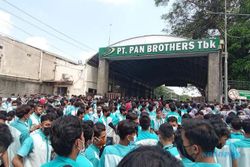 Karyawan Pan Brothers Boyolali Unjuk Rasa Menolak Gaji dan THR Dicicil