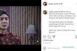 Ucapkan Selamat Ulang Tahun Untuk Jokowi, Video Ganjar Langsung Diserbu Netizen