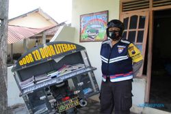 Mantab Pak Bhabinkamtibmas Klaten Modifikasi Motor Dinas jadi Perpustakaan Keliling