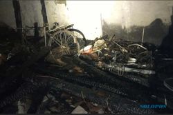 Motor & 4 Sepeda Ikut Hangus, Kerugian Kebakaran Rumah Warga Ngringo Karanganyar Capai Rp60 Juta