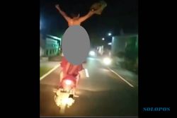 Pembonceng Motor Berdiri Dalam Kondisi Bugil di Klaten Bakal Dijerat UU Pornografi Dan ITE