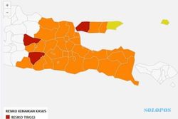 Kini Ada Tiga Zona Merah Covid-19 di Jatim, Salah Satunya Ngawi