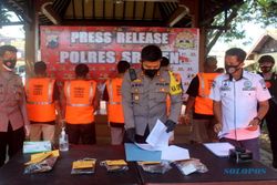 Polisi Sragen Bekuk 4 Pengedar Pil Koplo dan 1 Penjual Sabu-Sabu