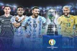 Dukung Siapa? Ini Prediksi Skor Final Copa America 2021 Argentina Vs Brasil