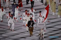 Pembukaan Olimpiade Tokyo 2020, Rio Waida Pimpin Parade Atlet Indonesia