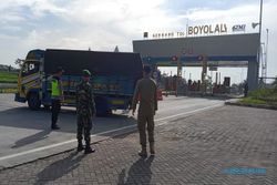 Penyekatan di Gerbang Tol Boyolali, Puluhan Kendaraan Dipaksa Putar Balik