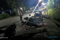 Malam-Malam Mancing di Klaten, 4 Pria Asal Sukoharjo Dihukum Push Up