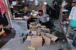 Razia Miras di Jatinom Klaten, 131 Botol Ciu Disita Polisi