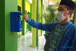 Keren! 4 Siswa SMP Birrul Walidain Muhammadiyah Sragen Rakit Hand Sanitizer Sekaligus Termometer Otomatis
