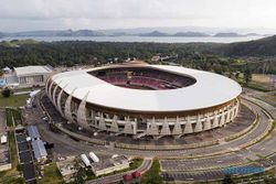 Persiapan Stadion Lukas Enembe Venue Pembukaan PON XX Papua