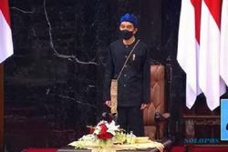 Jokowi Pakai Baju Adat Baduy, Ma'ruf Amin Kenakan Busana Mandar di Sidang Tahunan MPR