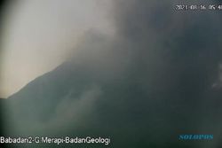 Gunung Merapi Erupsi Pagi ini, Boyolali dan Magelang Diguyur Hujan Abu