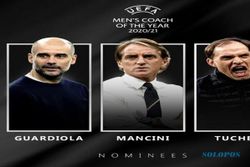 Pelatih Terbaik Eropa 2021: Pilih Guardiola, Tuchel, atau Mancini?