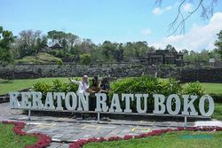 Objek Wisata Ratu Boko di Sleman Yogyakarta Beroperasi Secara Terbatas