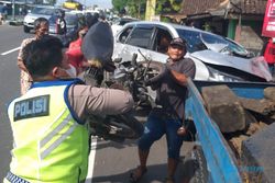 Bonceng Motor, Emak-Emak Manisrenggo Klaten Tewas di Jl. Solo-Jogja
