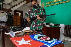 Penampakan 3 Pucuk Senjata Api yang Disita dari Kelompok Separatis Teroris Papua
