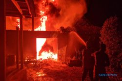 Gara-Gara Gas Bocor, Rumah Produksi Getah Pinus di Karanganyar Ludes Terbakar
