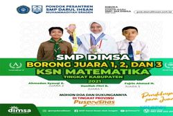SMP Dimsa Borong Gelar Juara KSN Matematika Tingkat Kabupaten