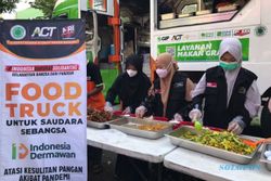 Food Truck ACT Mampir di Sragen, Bagikan Makanan Gratis bagi Peserta Vaksinasi