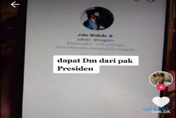 Dapat DM dari Akun Presiden, Pria Ini Melukis Wajah Jokowi Pakai Teknik Unik